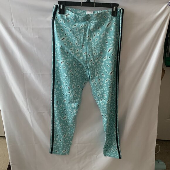 ADIDAS Essentials 3-Stripes Animal Print Leggings in Black Multi Sz LARGE - Picture 4 of 6